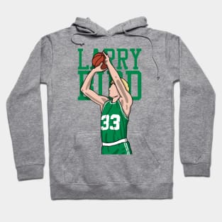 Larry Bird Comic Style Hoodie